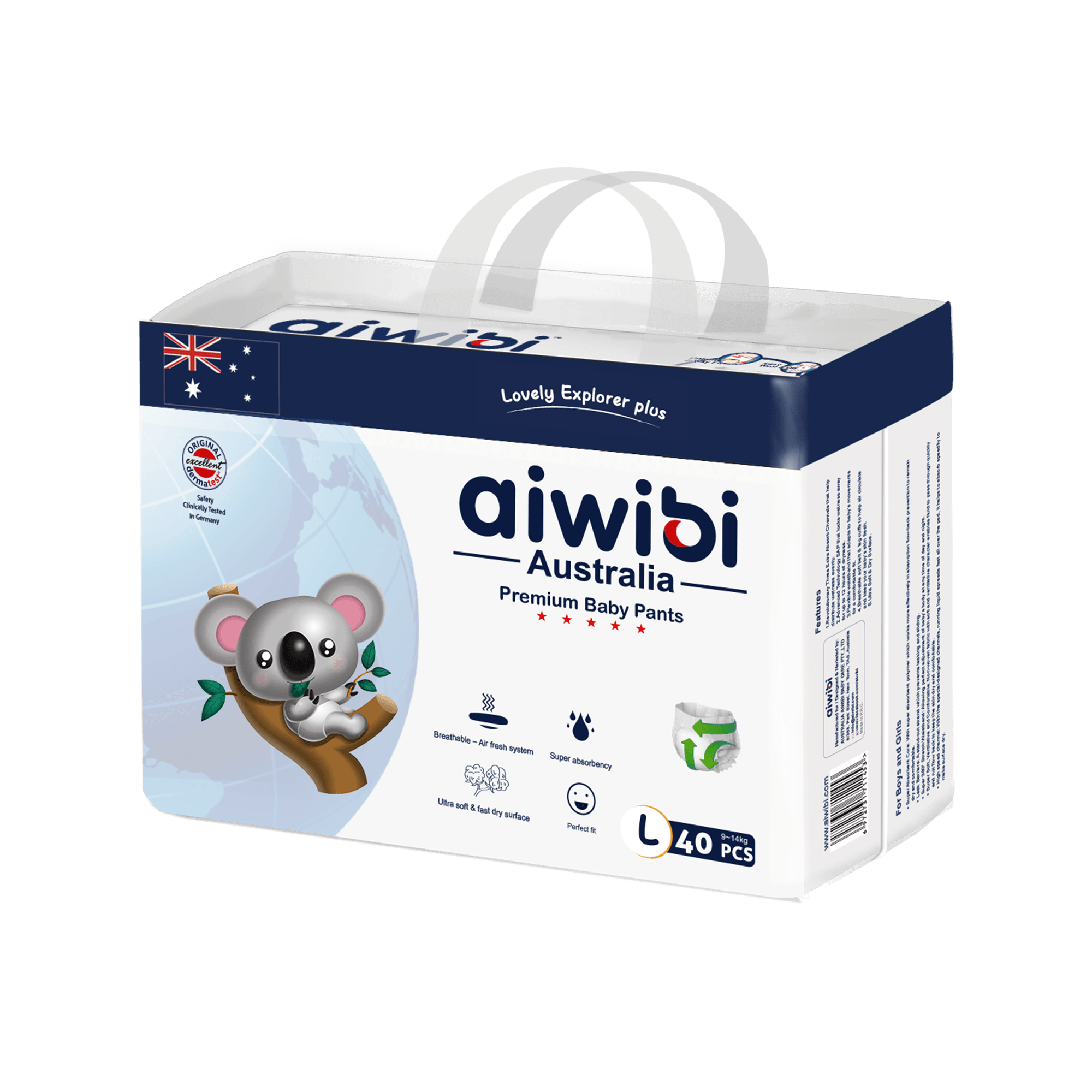 Air Tender Disposable Baby Diaper Pants Large Size(Large Package) Product Image